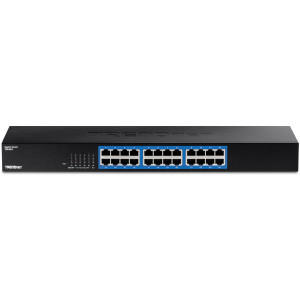 TRENDnet TEG-S25 24-Port Unmanaged Gigabit Ethernet Switch, rackmount, fanless